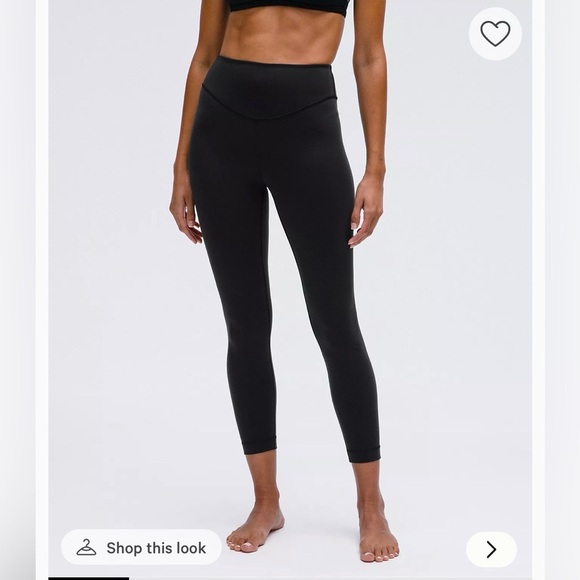 lululemon athletica Pants - Lululemon Wunder Under Crop Leggings Tights Black High Rise